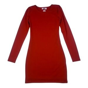 Babaton (Aritzia) Long Sleeve Bodycon Dress Rust Size S NWOT
